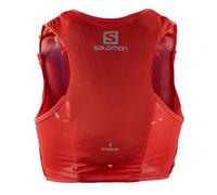Salomon Adv Hydra Vest 4 Chaleco de Hidratación Trail Running Senderismo Trail Running Senderismo MTB Unisexo, Comodidad y estabilidad, Rápido acceso a la hidratación, Simplicidad, Rojo, XL