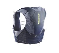 Salomon ADV Skin 12 Gradient Set Maritime Blue/Grisaille/Sunny Lime Chaleco de running