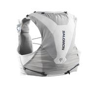 Salomon - Mochilas y cinturones trail/running - Adv Skin 5 Set Alloy/Gray Violet - Talla S - Blanco Blanco S