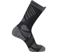 Calcetines de trail salomon aero crew black/castelrock 36 - 38