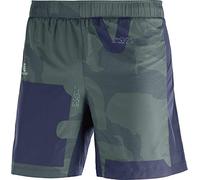 SALOMON Agile 2in1 Short M Agile 2in1 Short M Night Sky/Green Gables/Balsam Green, Hombre, Night Sky/Green Gables/Balsam Green, XL