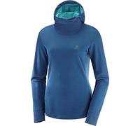 SALOMON Agile LS Hoodie W Agile LS Hoodie W Poseidon/Heather, Mujer, Poseidon/Heather, S