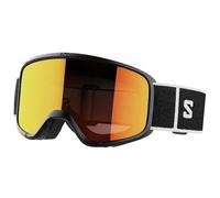 Salomon Aksium 20 S Gafas de Esquí Snowboard para Unisexo Máscara de Snowboard, Deportes de invierno, Efecto Espejo, Protección Rayos UV, Negro/Blanco, Talla UnicaTalla única