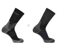 Salomon calcetines X Ultra Access Crew x2 M Gris/plata