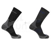 Salomon calcetines X Ultra Access Crew x2 S Gris/plata