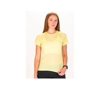 Salomon camiseta manga corta Cross Run vêtement running femme déstockage L Jaune/or
