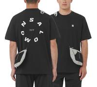 Salomon - Camisetas - Round Logo Graphic Deep Black - Talla M - Negro Negro M