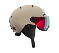 Salomon - Cascos esquís niños - Orka Visor Rainy Day - Talla Infantil M - Beige Beige M