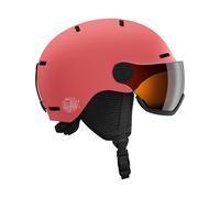 Salomon - Cascos esquís niños - Orka Visor Sun Kissed Coral - Talla Infantil M - Rosa Rosa M