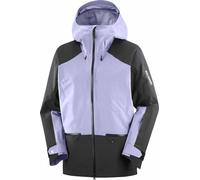 Salomon - Chaquetas de esquí - Absolute 3L Jkt M Blue Granite/Deep Black - Talla M - Púrpura Púrpura M