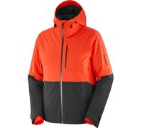 Salomon - Chaquetas de esquí - Highland Jacket M Cherry Tomato/Deep Black - Talla XL - Naranja Naranja XL