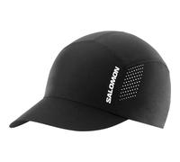 SALOMON Cross Compact Gorra Trail Running Senderismo Trail Running Senderismo MTB Unisexo, Peso Pluma y comprimible, Gestión de la Humedad, Tejido Reciclado, Negro Profundo, Talla única