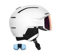 Salomon Driver Prime Sigma Plus, casco de esquí con visera, blanco 56-59cm White