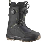Salomon Snowboard - Botas de snowboard hombre - Echo Dual BOA Black/Deep Lichen Green de Lana - Talla 42,5 - Negro Negro 42.5