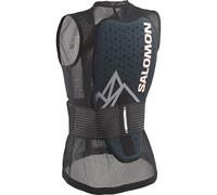 Salomon Flexcell Pro Vest Chaleco Protector Espalda para Esquí de Mujer, Protección Dorsal Snowboard, Adaptable, Transpirable, Fácil de ajustar, Negro, Large