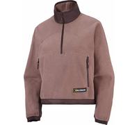 Salomon - Forros polares mujer - Chroma Fleece Crop HZ W Antler - Talla S - Rosa Rosa S