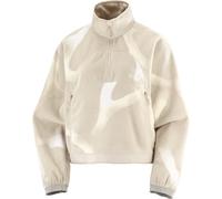 Salomon - Forros polares mujer - Chroma Fleece Crop HZ W Silver Cloud - Talla M - Beige Beige M