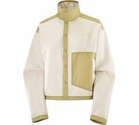 Salomon - Forros polares mujer - Pullover Chroma Fleece Cardigan W Whisper White para Mujer - Talla S - Beige Beige S