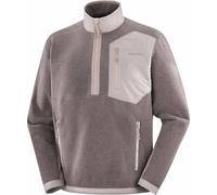 Salomon - Forros polares - Pullover Chroma Fleece HZ M Iron - Talla L - Marrón Marrón L