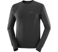 Salomon - Forros polares - Sntial Lightwarm Crewneck M Deep Black - Talla M - Negro Negro M