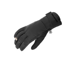 Salomon - Guantes de esquí - Qst GTX Gloves U Deep Black de Softshell - Talla S - Negro Negro S