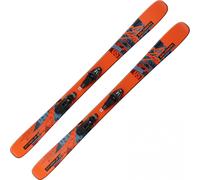 Salomon L QST Spark Jr S + C5 GW 123cm Flame/Copen Blue/Black
