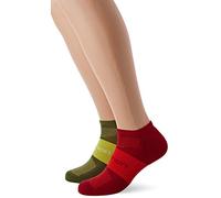 SALOMON LC1131900 Sonic 2-Pack, 2 Pares de Calcetines por Debajo del Tobillo Unisex, Poliamida, Rojo (Biking Red), Talla M (39-41), Adulto