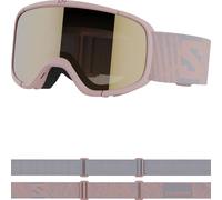 Salomon Lumi Access Gafas de Esquí Snowboard niños, Máscara de Snowboard para Niños, Deportes de invierno, Lente Multicapas, Duradera y Adaptable, Naranja/Dorado, Talla Unica