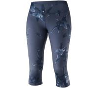 Salomon Mallas 3 y 4 para running, agile mid tight, tejido de punto, gris (Graphite), mujer, talla: L