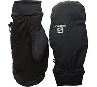 Salomon Manoplas de running ligeras, rs warm mitten, transpirables, negro, unisex, talla: XXL