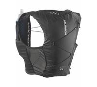 Salomon Active Skin 4 Chaleco de Hidratación Trail Running Senderismo Trail Running Senderismo MTBcon frascos de hidratación incluidos, Diseño para Mujer, Hidratación Sencilla, Negro, XS