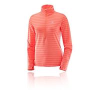 Salomon Mujer Camiseta deportiva de manga larga Lightning HZ, Mezcla de sintéticos, Coral, M