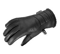 Salomon - Guantes de esquí - Native GTX Mitten Deep Black para Mujer de Cuero - Talla XS - Negro Negro XS