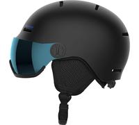 Salomon Orka Visor, casco de esquí con visera, junior, negro 53-56cm Black