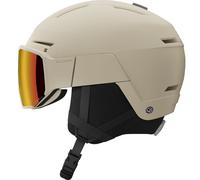 Salomon Osmo Simga, casco de esquí con visera, beige 56-59cm Rainy Day