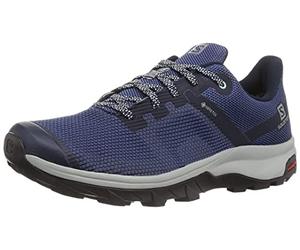 Salomon Outline Prism Gore-Tex (impermeable) Mujer Zapatos de trekking, Azul (Blue Indigo/Navy Blazer/Icy Morn), 36 EU