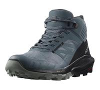 Salomon Outpulse Mid Gore-Tex Hiking Boots for Women, Botas de Senderismo Mujer, Stormy Weather/Black/Wrought Iron, 41 1/3 EU