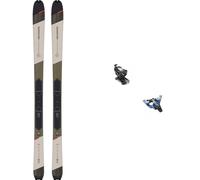 Salomon - Pack Esquís de travesía Mtn 80 Carbon Rainy Day 2024 de Aluminio - Gris Gris 158 cm.164 cm.170 cm