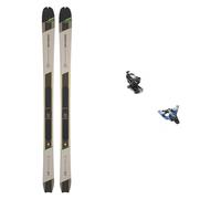 Salomon - Pack Esquís de travesía Mtn 86 Carbon Rainy Day/Pastel Neon Green 2024 de Lana - Beige Beige 164 cm.172 cm.156 cm