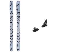 Salomon - Packs (esquí + fijaciones) - Pack QST 100 Cosmic Sky/Dark Grey 2027 de Madera - Gris Gris 172 cm.180 cm.188 cm.164 cm.156 cm