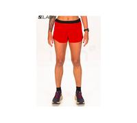 Salomon pantalón corto S-Lab Speed vêtement running femme M Rouge
