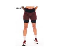 Salomon pantalón corto S-Lab Ultra 2 en 1 vêtement running femme L Framboise