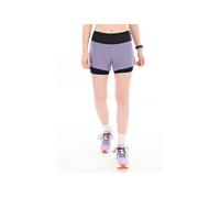 Salomon pantalón corto Sense Aero 2 en 1 vêtement running femme déstockage L Bleu