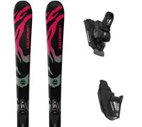 Salomon - Packs (esquí + fijaciones) - Qst S + C5 GW JR Black 2027 - Talla Infantil 100 cm - Negro Negro 100 cm