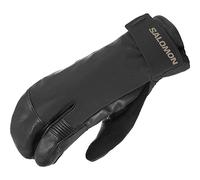 Salomon QST Paw Gore-Tex Guantes Esqui snowboard Unisexo De 3 Dedos Con Máximo Agarre, Transpirable, Protección Impermeable Para Mayor Calidez y Confort, Negro, Extra Small