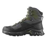 Salomon Quest Element Gore-Tex Botas de Senderismo de Piel para Hombre, Impermeable, Agarre Máximo, Zapatos Trekking, Black, 47 1/3