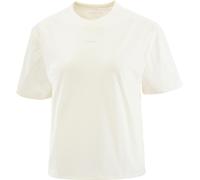 Salomon - Ropa de senderismo mujer - Trackline SS Tee W Whisper White para Mujer de Lana - Talla M - Blanco Blanco M