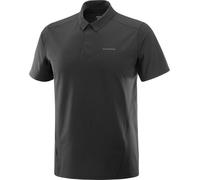 Salomon - Ropa de senderismo - Trackline Polo M Deep Black - Talla S - Negro Negro S