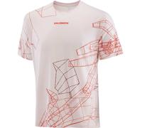 Salomon - Ropa para trail running - S/Lab Speed Tee M Lilac Ash Fiery Red - Talla S - Beige Beige S
