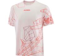 Salomon - Ropa para trail running - S/Lab Speed Tee M Lilac Ash - Talla L - Beige Beige L